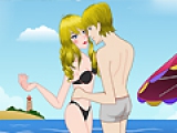 Hot Beach Kissing