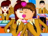 School Student Kissing