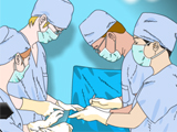 Virtual surgery: break of hand