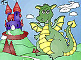 Dragon Castle Coloring