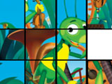 Luntik puzzle with grasshopper Kuzya