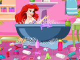 Princess Ariel Bathroom Cleaning