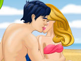 Barbie Kissing on the Beach