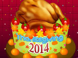 Tasty Thanksgiving Day Cake 2014