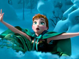 Frozen Anna in Snow Puzzle