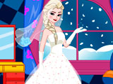 Elsa Wears the Wedding Dress