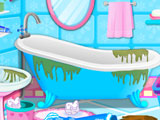 Pregnant Elsa Bathroom Cleaning