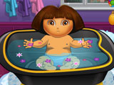 Dora Bathing