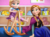 Anna Playing with Baby Elsa