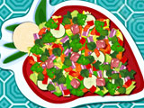 Cooking Vegetable Salad