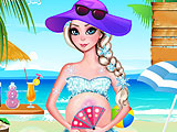 Pregnant Elsa Beach Day
