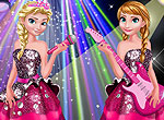 Elsa And Anna In Rock N Royals