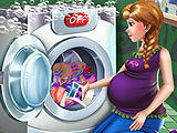 Anna Pregnant Laundry Day