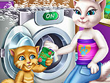Angela And Ginger Laundry Day