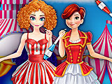 Anna and Elsa Circus Fun