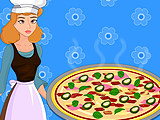 Cinderella Cooking Egg Pizza